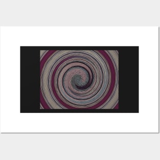 purples and blues vibrant modern swirls Posters and Art